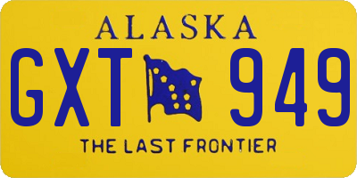 AK license plate GXT949