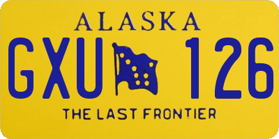 AK license plate GXU126