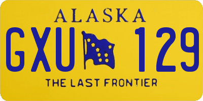 AK license plate GXU129