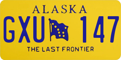 AK license plate GXU147