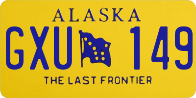 AK license plate GXU149