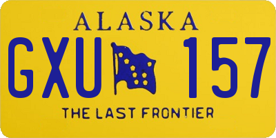 AK license plate GXU157