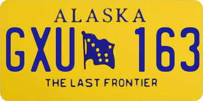 AK license plate GXU163