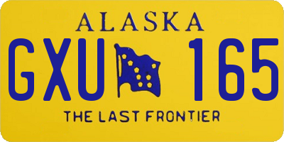 AK license plate GXU165