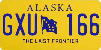 AK license plate GXU166