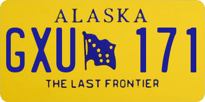 AK license plate GXU171