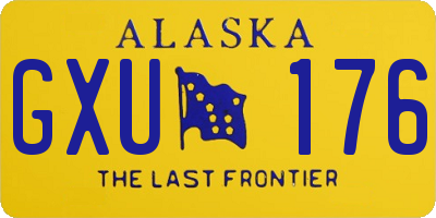 AK license plate GXU176