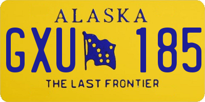 AK license plate GXU185