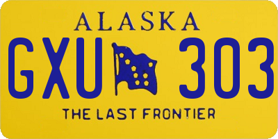 AK license plate GXU303