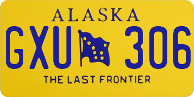 AK license plate GXU306