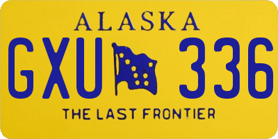 AK license plate GXU336