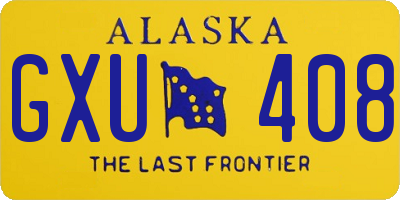 AK license plate GXU408