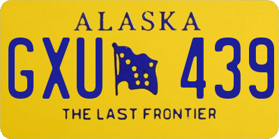 AK license plate GXU439