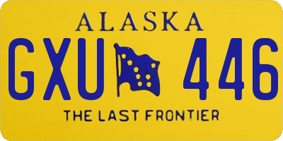 AK license plate GXU446
