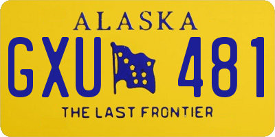 AK license plate GXU481