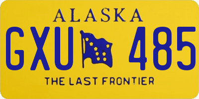 AK license plate GXU485