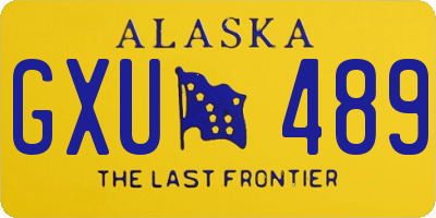AK license plate GXU489