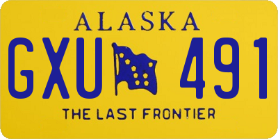 AK license plate GXU491