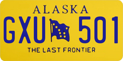 AK license plate GXU501