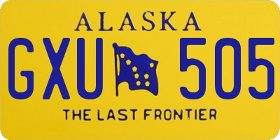 AK license plate GXU505