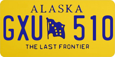 AK license plate GXU510
