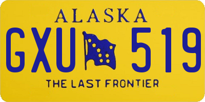 AK license plate GXU519