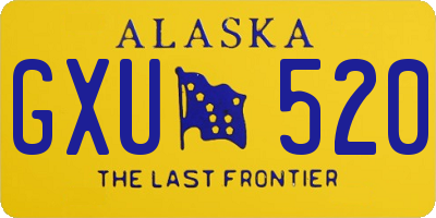 AK license plate GXU520