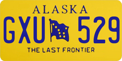 AK license plate GXU529