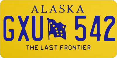 AK license plate GXU542