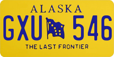 AK license plate GXU546