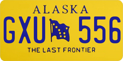 AK license plate GXU556