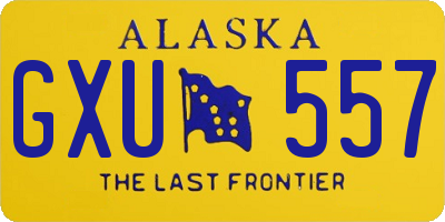 AK license plate GXU557