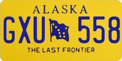 AK license plate GXU558