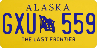 AK license plate GXU559
