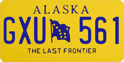 AK license plate GXU561