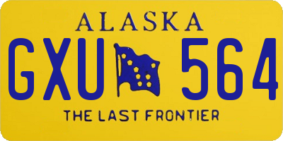 AK license plate GXU564