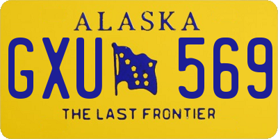 AK license plate GXU569