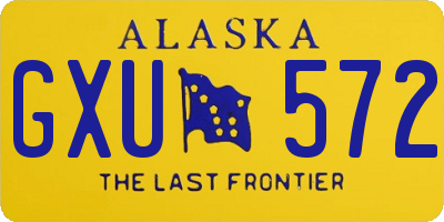 AK license plate GXU572