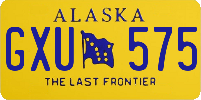 AK license plate GXU575