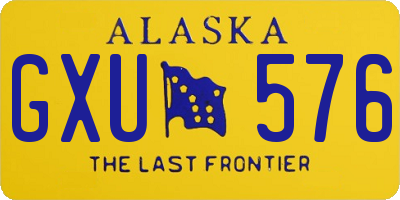 AK license plate GXU576