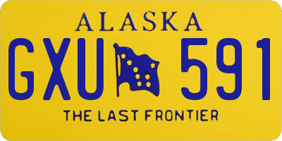 AK license plate GXU591