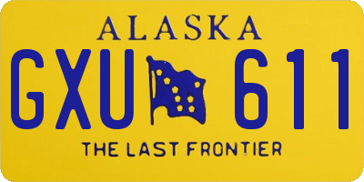 AK license plate GXU611