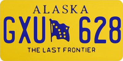 AK license plate GXU628