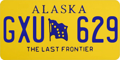 AK license plate GXU629