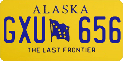 AK license plate GXU656