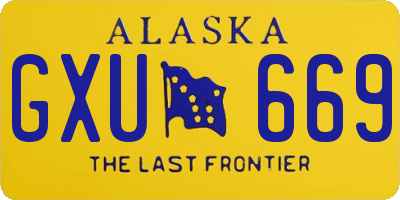 AK license plate GXU669