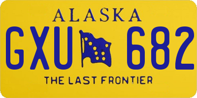 AK license plate GXU682