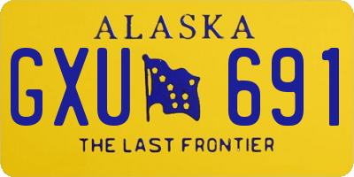 AK license plate GXU691