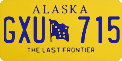 AK license plate GXU715
