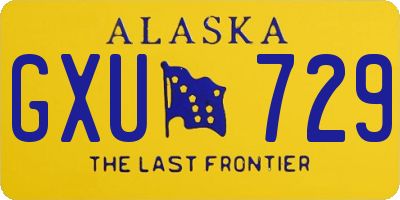 AK license plate GXU729